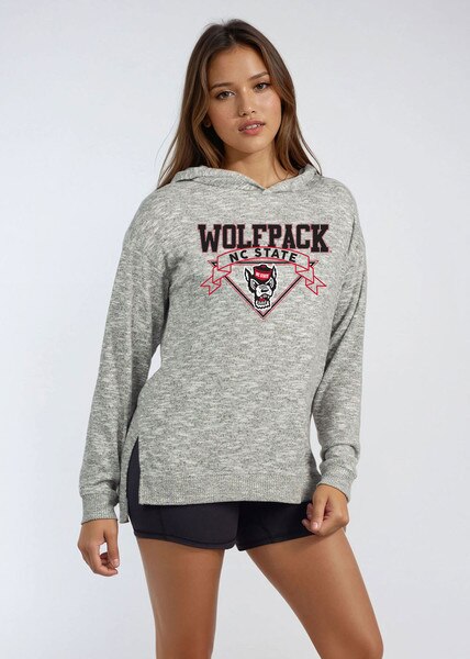 Heather Grey Ladies Snuggle Up Hood